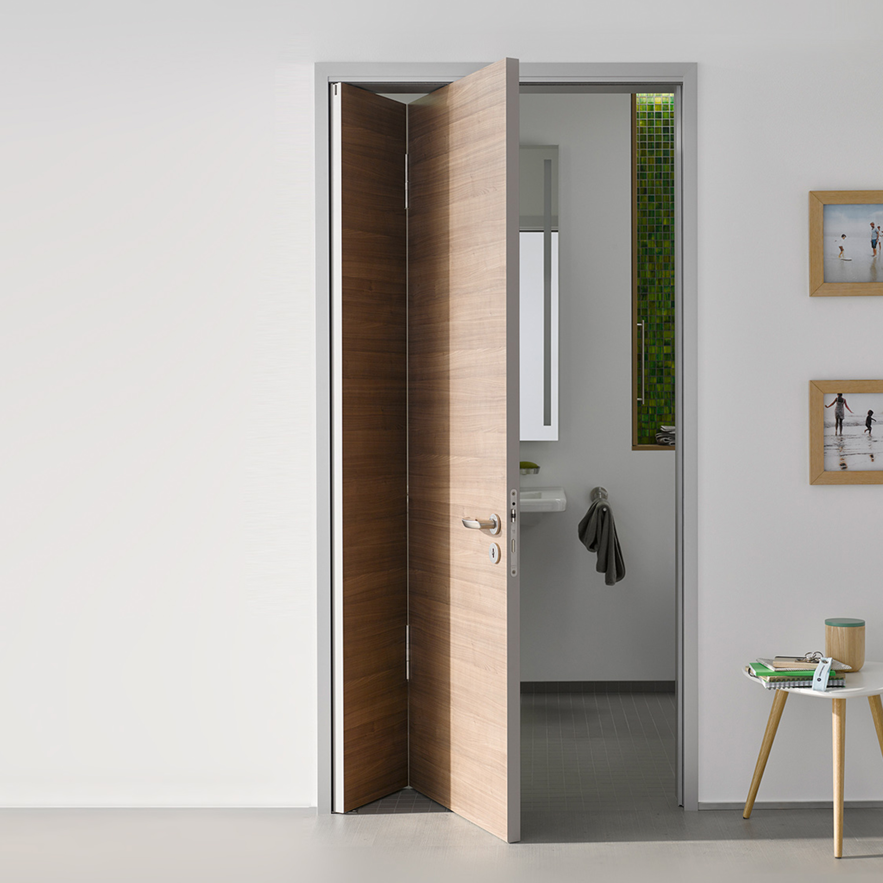 barrierefreie Falttür in Aluminiumzarge